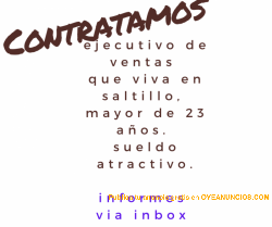 subgerente de ventas 