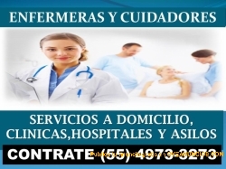 Servicios de enfermeras y cuidadores a domicilio CDMX