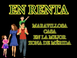 Hermosa Residencia en renta en zona norte de Mérida, Yucatán