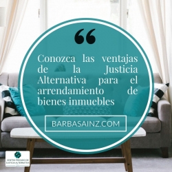 CONVENIOS DE ARRENDAMIENTO CON JUSTICIA ALTERNATIVA