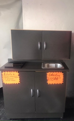 GRAN OFERTA , Estufa de inducción con alacena y sillón para recepción