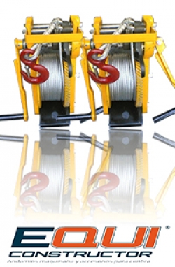 Malacates manuales para Andamios Colgantes