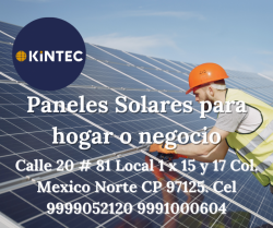 Paneles Solares para hogar o negocio