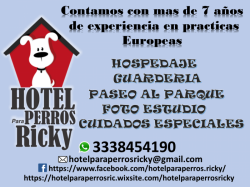 Hotel para perros Ricky