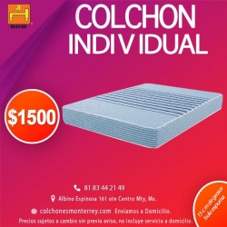 Colchon ortopédico individual confortable en Zuazua 