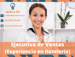 EJECUTIVA DE VENTAS RAMO HOTELERO - CON AUTO