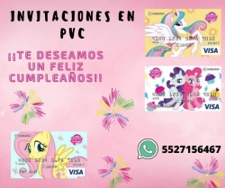 INVITACIONES EN PVC