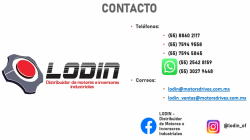 LODIN - Venta y reparación de motores, reductores,  equipo de bombeo y refacciones.