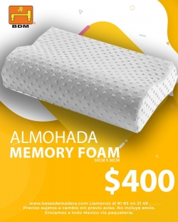 Almohada Memory Foam en Monterrey 