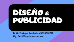 Diseño &  publicidad.