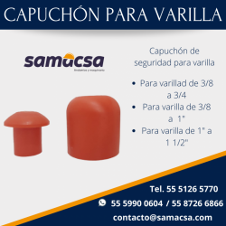 Capuchones de seguridad para Varilla - Samacsa