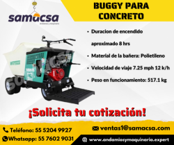 Buggy para transportar concreto