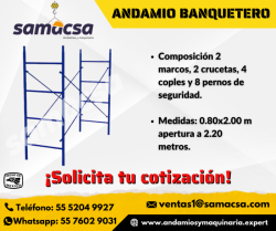Andamio para construcción medida banquetero