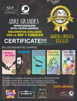 Cursos de certificación para barbería y estética 