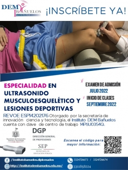Especialidad en Ultrasonido Musculoesquelético y Lesiones Deportivas