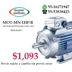 MOTOR MONOFASICO DE 1 H.P. REPARADO