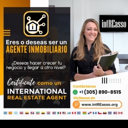 Certifícate como un International Real Estate Agent.