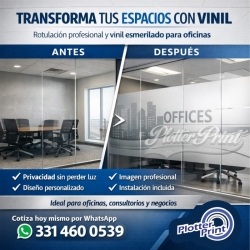 VINIL ESMERILADO, ELEGANCIA Y PRIVACIDAD PARA TUS ESPACIOS